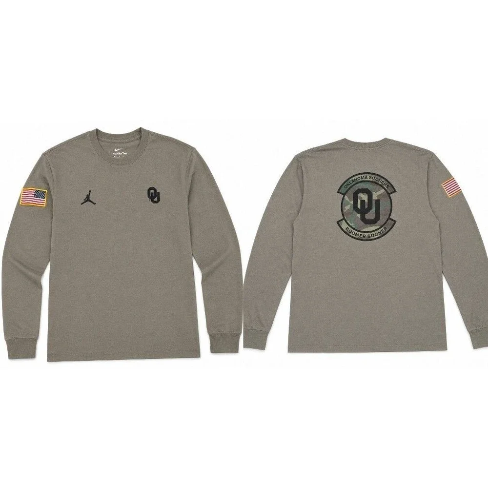 Mens The Nike Tee Oklahoma Sooners  Long Sleeve T Shirt Medium Green